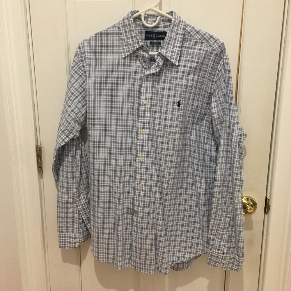 Men's Ralph Lauren Casual Dress Shirt Size Large